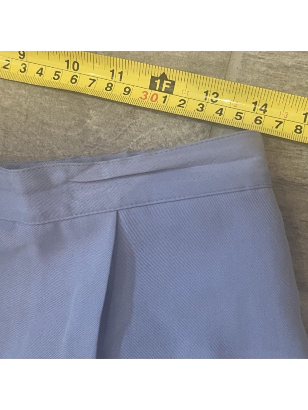 Talbots Women's Shorts Size 12 100% Silk High Rise Waist Lavender Preppy Pleated - Picture 5 of 7